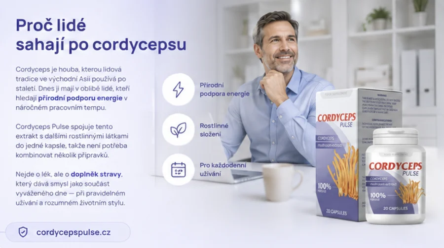 Cordyceps Pulse — houba cordyceps a kapsle