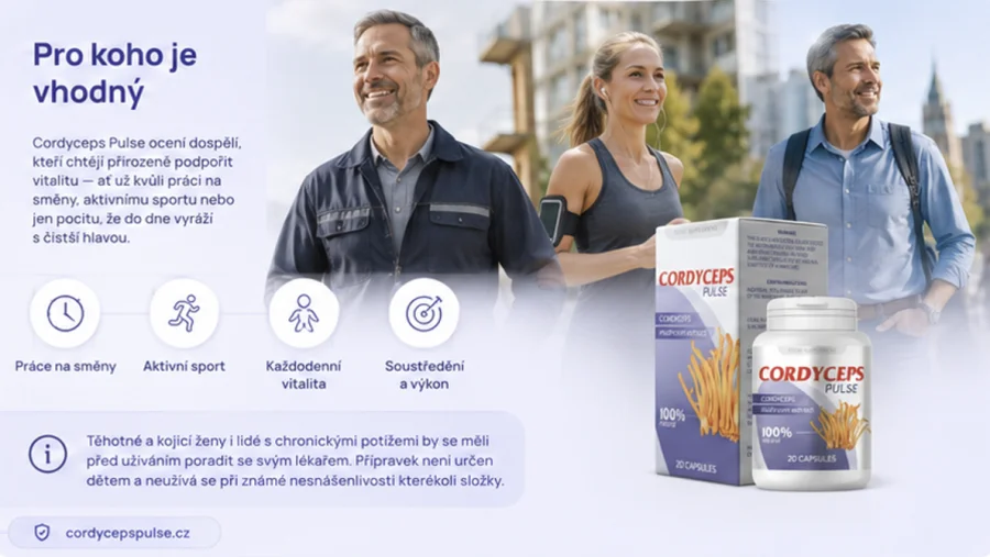 Cordyceps Pulse — komu je doplněk určen